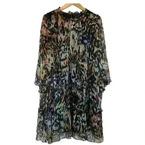 JOHNNY WAS  Elaine Silk Chiffon
Mini Dress Size S